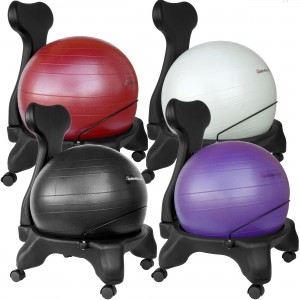 colorful yoga ball chairs