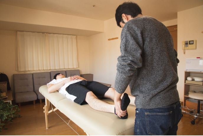 a physiotherapy session